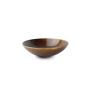 Teller tief 20,5xH6cm brown Escura