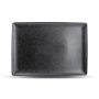 Teller flach 28x20cm black Dusk