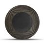 Assiette plate 27,5cm rayé silver Brass