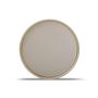 Assiette plate 28xH1,5cm brown Structo