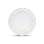 Assiette plate 27,5cm rayé white Brass