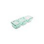 Plat à servir 32x10xH5,5cm 3 parties green Ecovitra