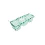 Plat à servir 39x14xH9,5cm 3 parties green Ecovitra