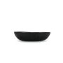 Serving dish 30,5xH7,5cm black Ceres