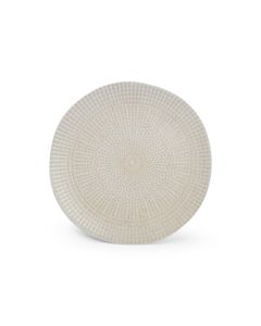 Plate 21xH1,5cm almond Mosaic