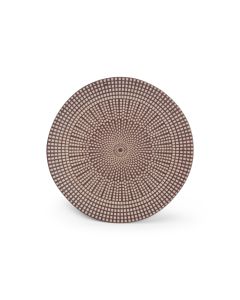 Plate 21xH1,5cm aubergine Mosaic