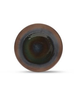 Plate 28,5cm gold Cone