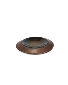 Deep plate 27/17,5xH4cm gold Cone
