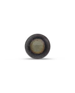 Plate 15cm textured moss Cone