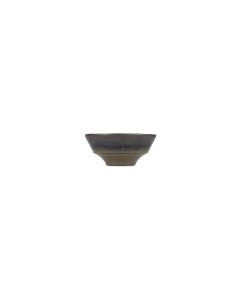 Bowl 14xH6cm textured moss Cone