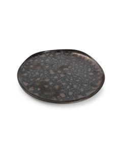 Teller flach 27cm gold flaked Nobile