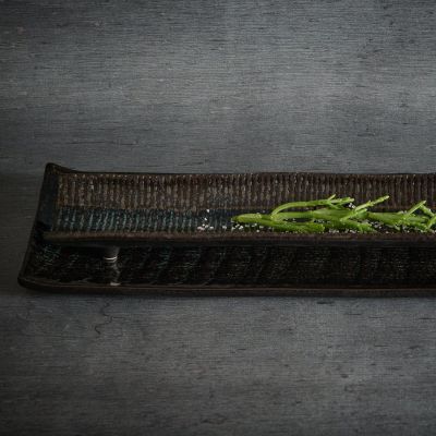 Serving dish 39x8xH3cm seaweed Umi