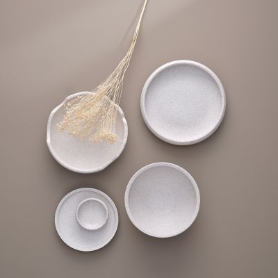 Plate 25cm chalk white Calca