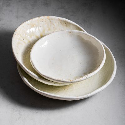 Kom 25,5xH5cm beige Vita