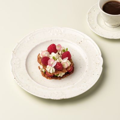 Assiette plate 21,5cm beige Seance