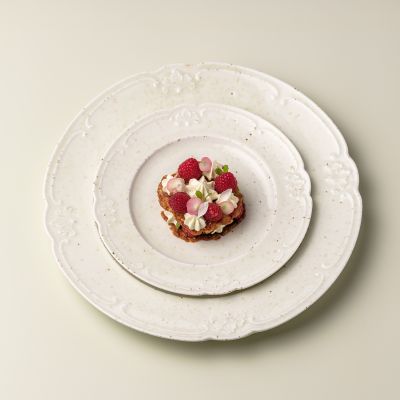 Assiette plate 26,5cm beige Seance