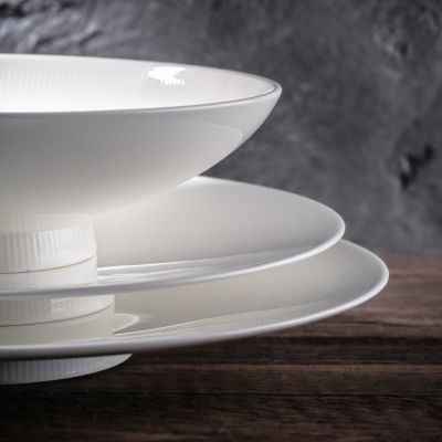 Plat bord 25cm white Lina
