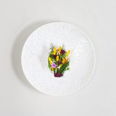 Assiette plate 23cm Lustre