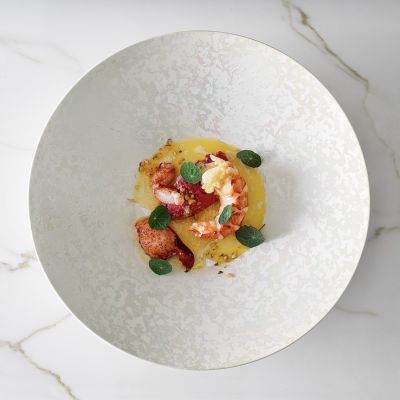 Assiette plate 28cm Lustre