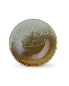 Plat à servir 30,5xH4,5cm brown/green Escura