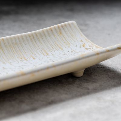 Servierschale 39x8xH3cm sand Umi