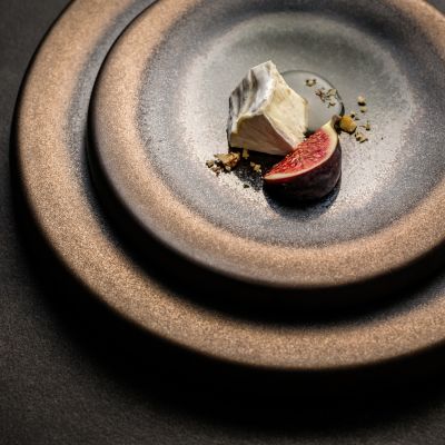 Assiette plate 20,5cm gold Cone
