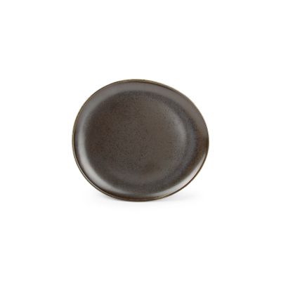 Plate 25x23cm black Ceres