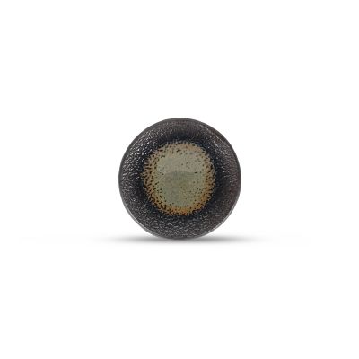 Plat bord 15cm textured moss Cone