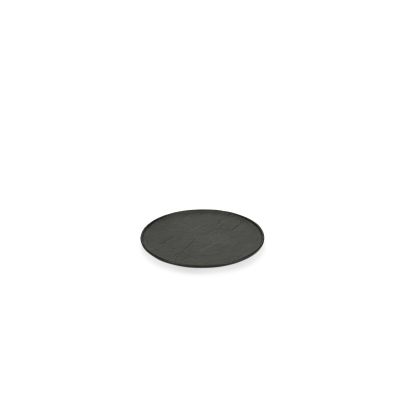 Plate 22cm low rim black Livelli