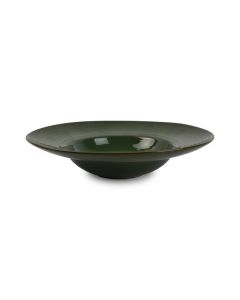 Deep plate 28/16xH6cm green Munduk