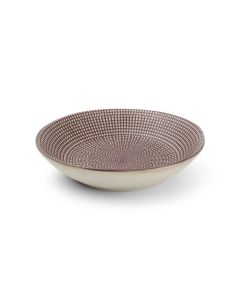 Teller tief 21,5x4,5cm aubergine Mosaic