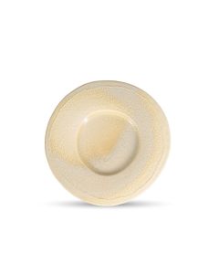 Teller flach 26/14cm wide rim olive Ferro