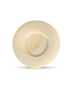 Teller flach 31/16cm wide rim olive Ferro