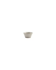 Bowl 8xH4cm conical grey Line