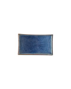 Plate 33x20cm blue Line
