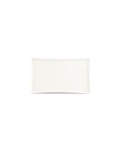 Assiette plate 33x20cm white Line