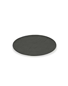 Plate 30cm low rim black Livelli