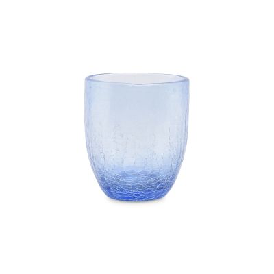 Glas 25cl lichtblauw Crackle