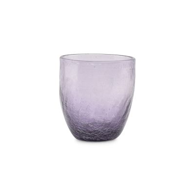 Glas 25cl paars Crackle