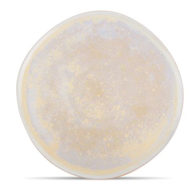 Teller flach 33,0cm gold Glister