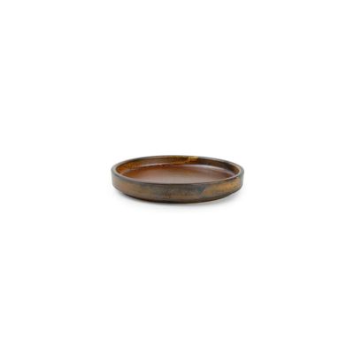 Teller flach 13,5xH2cm dark brown Escura