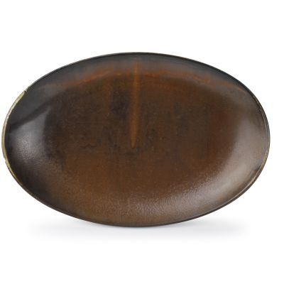 Plat à servir 31x20,5xH4cm dark brown Escura