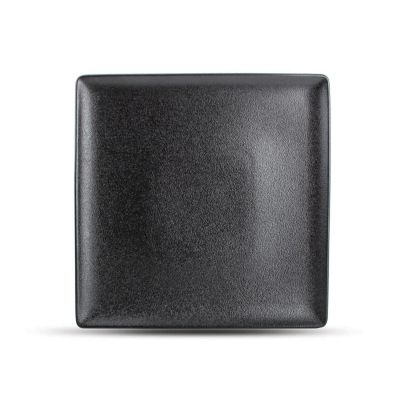Teller flach 26x26cm black Dusk