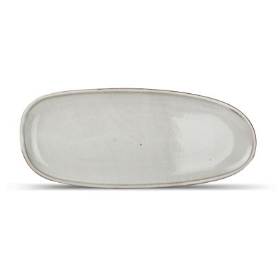 Teller flach 34x14,5cm grey Ceres