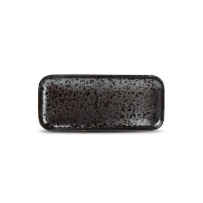 Plat à servir 22x10cm black Oxido