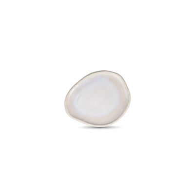 Teller flach 15x12,5cm pure pearl Icon