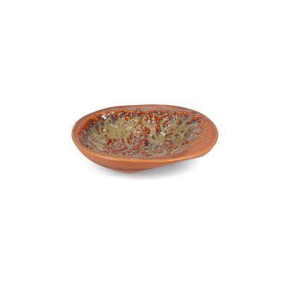 Schüssel 25,5xH5,5cm crab burnt orange Icon