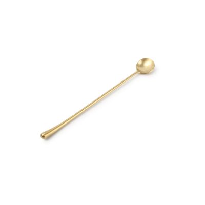 Longdrinklepel matte gold Revive - set/6