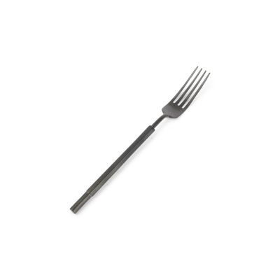 Tafelgabel matte black Helix - set/6