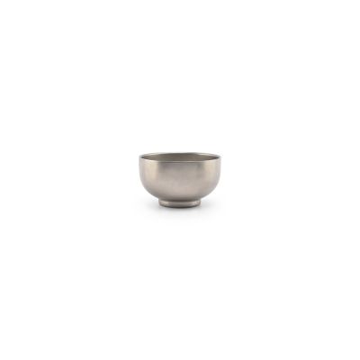 Kom 12xH7cm dubbelwandig vintage zilver Host